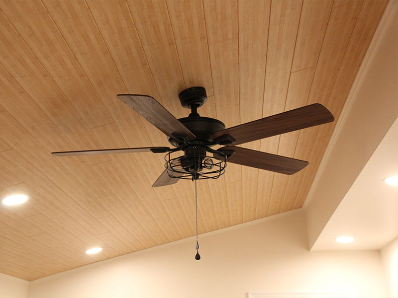 Armstrong Bamboo Ceiling titles Sunroom completed