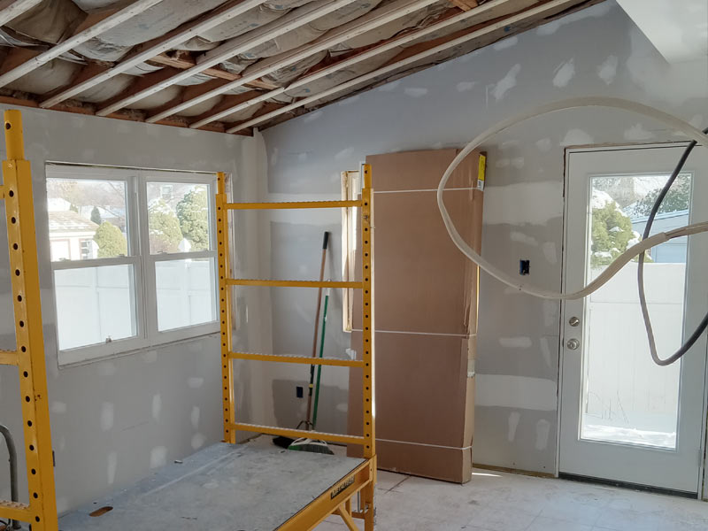 Drywall, doors and windows Drywall, doors and windows