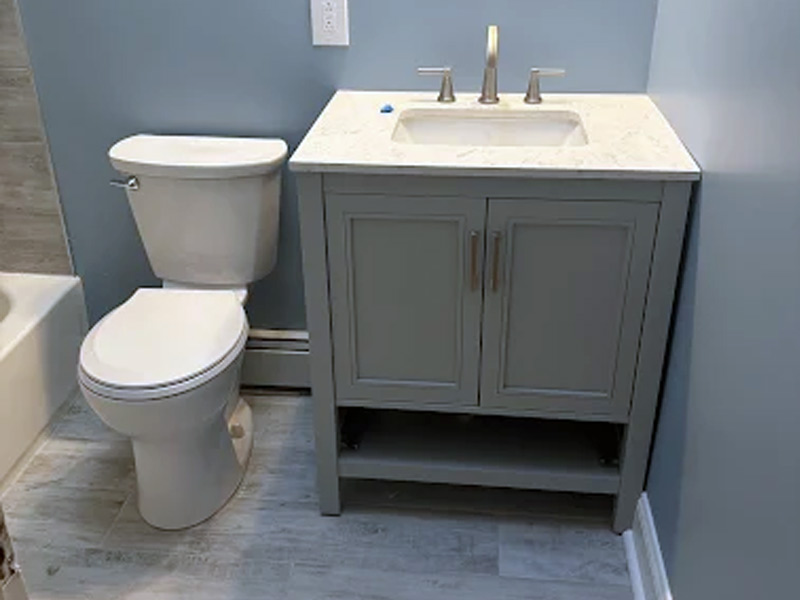 Rise Above builders - Half Bathroom Update Vanity install